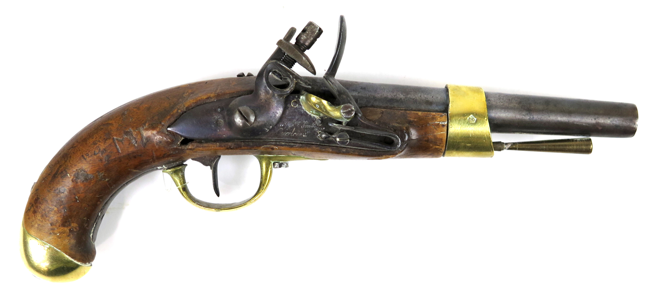 Flintlåspistol för kavalleriet, Napoleonkrigen, fransk Pistolet modèle An XIII (M/1806), Manufacture Impériale de Charleville, _22428a_8da9a54193d4c4c_lg.jpeg