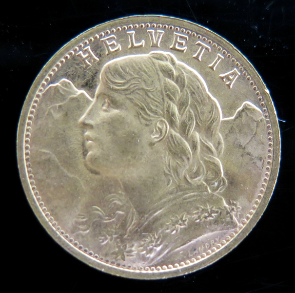 Guldmynt, 20 Francs, Schweiz, 6,451 gram 900/1000 guld, _22762a_8daa54c2f4c993a_lg.jpeg