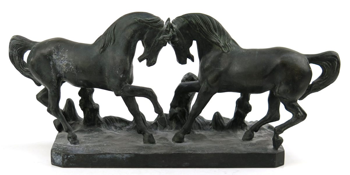 Okänd konstnär, Frankrike, 1800-talets slut, skulptur, patinerad metall, hästar, _22780a_8daa6076cd2300f_lg.jpeg