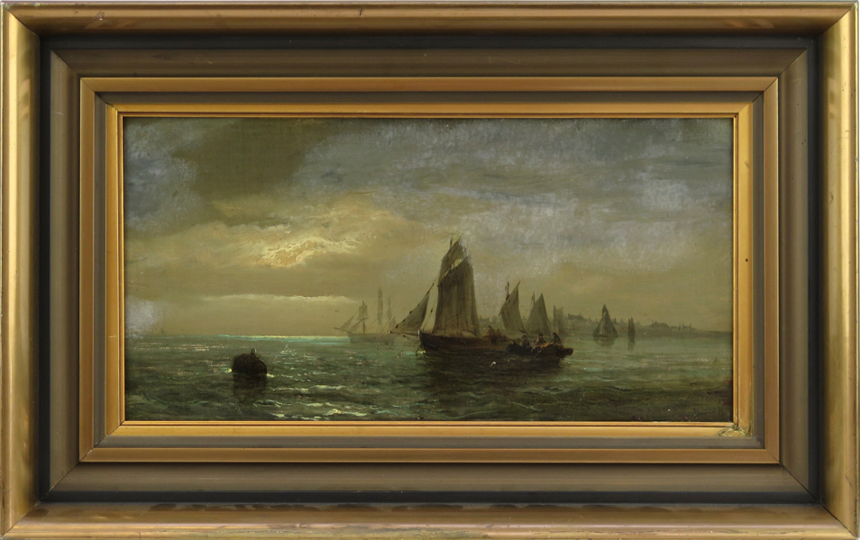 Okänd engelsk konstnär, 1800-tal, olja, segelfartyg utanför kust, _22800a_8daaab46328e984_lg.jpeg