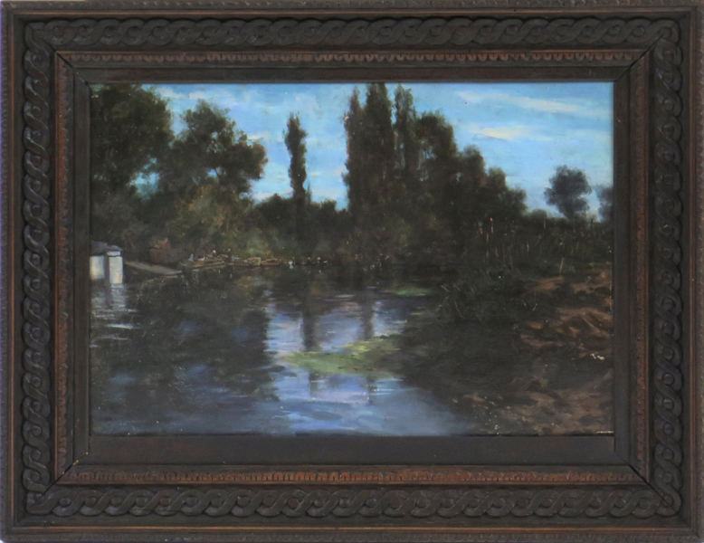 Altamoura, Jean (Ioannis Altamura), olja, impressionistiskt parklandskap, _22884a_lg.jpeg