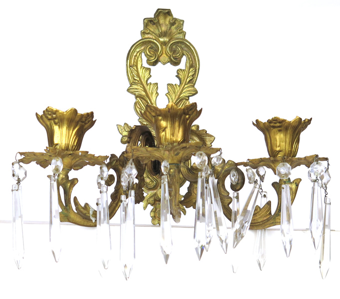 Vägglampetter, 1 par, förgylld brons och mässing med prismor, nyrokoko, _2306a_8d84b32027ed06e_lg.jpeg