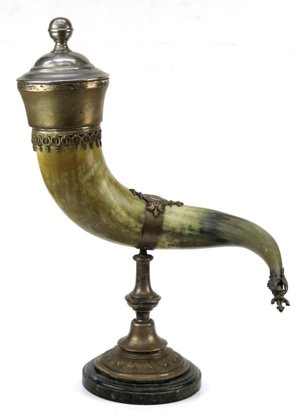 Prydnadshorn, horn med nysilvermontage, 1800-talets slut, _23114a_8dab0e98e956d97_lg.jpeg