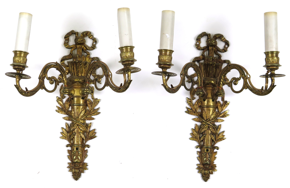 Lampetter, 1 par, mässing, Louis XVI-stil, 1900-talets början, _23128a_8dab0f65f54bee6_lg.jpeg