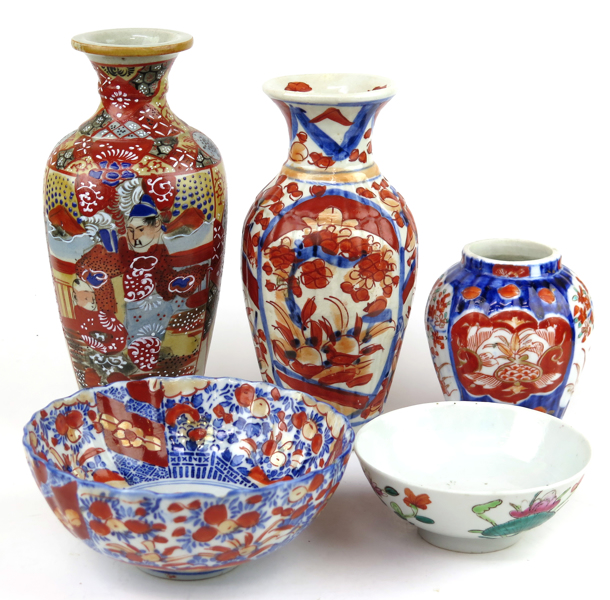 Parti porslin och keramik, 4 + 1 delar, Japan och Kina, 1900-tal, _23275a_lg.jpeg