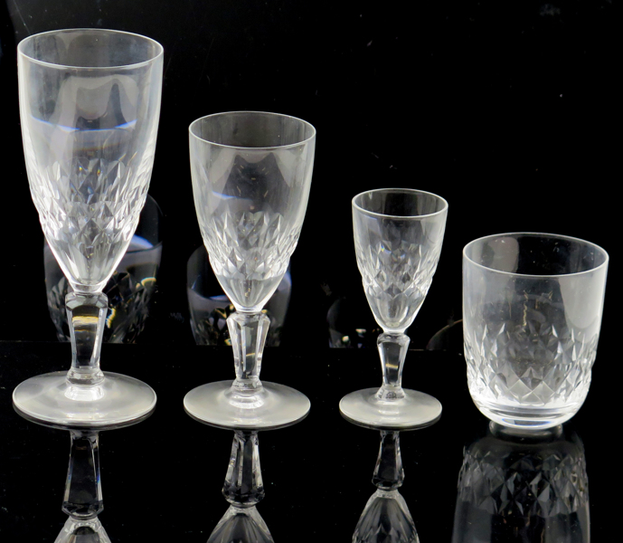 Servis, kristall,  40 delar, 1900-talets 2 hälft, 11 vardera av vin-, selters- och likörglas samt 7 starkvinsglas, _23301a_lg.jpeg