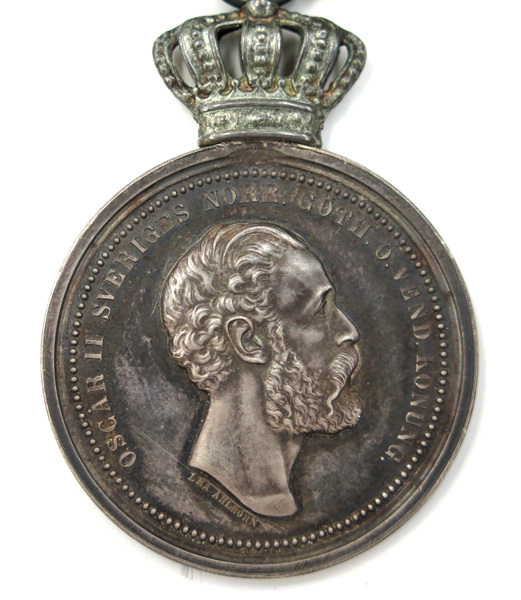 Kunglig medalj, silver, Kungliga Svenska Patriotiska Sällskapets medalj, 1870-80-tal, original ripsband, _2380a_8d8527c66bdfb2d_lg.jpeg