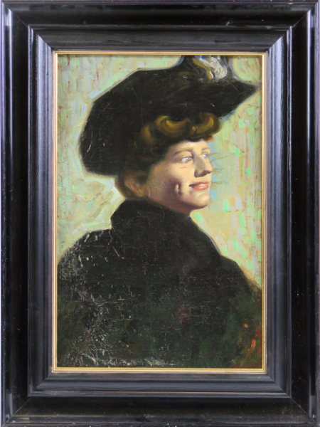Okänd fransk konstnär, sekelskiftet 1900, olja, kvinnoporträtt, _23808a_lg.jpeg