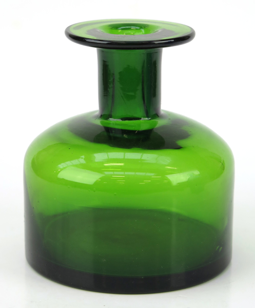 Brauer, Otto för Kastrup/Holmegaard, tillskriven, vas/flaska, grön glasmassa, _24140a_lg.jpeg