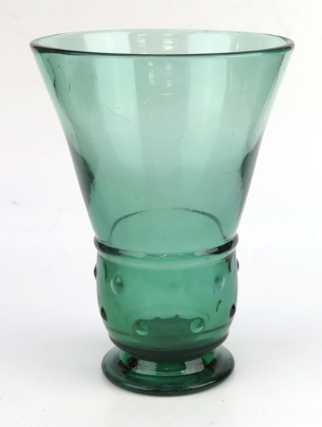 Okänd designer, möjligen Edvin Ollers för Kosta, vas, grön glasmassa, _24827a_lg.jpeg