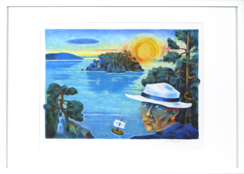 Taipaleenmäki, Jussi, färglito, "Kajsas udde", ur "Alf Hambes Värld", signerad och numrerad 37/290, synlig pappersstorlek 39 x 49 cm_25903a_8db085c2f4ff503_lg.jpeg