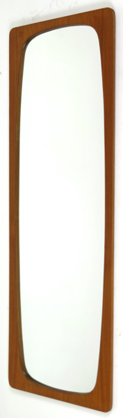 Okänd designer, 1950-60-tal, väggspegel, teak, h 108 cm