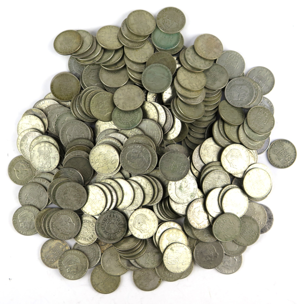 Parti mynt, silver, ca 300 st, vikt ca 2000 g_26099a_8db0dd8e8b032f4_lg.jpeg