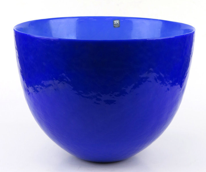 Englund, Eva för Målerås, skål, blå glasmassa, "Malakit", signerad, diameter 27 cm_27758a_lg.jpeg