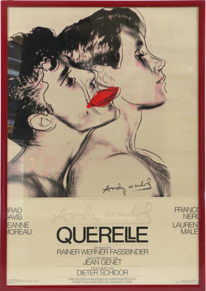 Warhol, Andy, efter honom, poster, "Querell", skapad för Rainer Werner Fassbinders film, synlig pappersstorlek 97x66 cm_28072a_8db4746e9f752dd_lg.jpeg