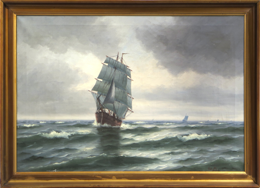 Okänd konstnär, olja, fartyg till havs, otydligt signerad, 65 x 95 cm_28161a_8db513d8c2469ed_lg.jpeg