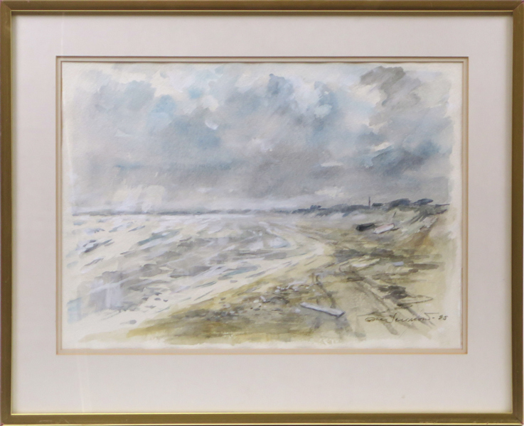 Persson, Ove, akvarell, strandmotiv från Mellbystrand, signerad och daterad -84, synlig pappersstorlek 28 x 35 cm_28636a_8db5b74b0ebb777_lg.jpeg