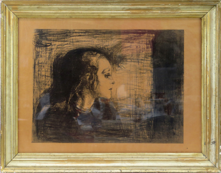 Munch, Edward, efter honom, offset, "The sick child", efter original från 1896, bildyta 35 x 46 cm (originalet mäter 42,5 x 56,5 cm)_29136a_8db70ddfb50ffa3_lg.jpeg