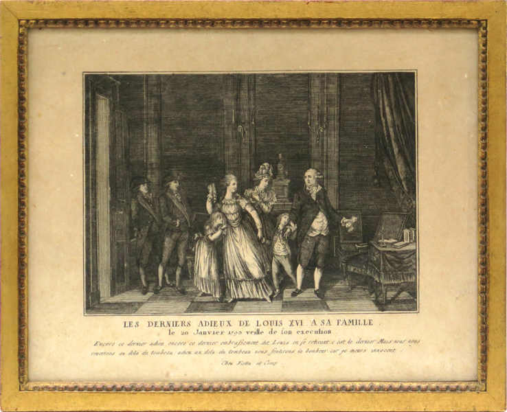 Okänd konstnär, 1700-talets slut, kopparstick, Les derniers adieux de Louis XVI à sa famille, synlig pappersstorlek 21 x 27 cm_29201a_8db70ab2880c86b_lg.jpeg