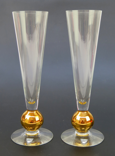 Cyrén, Gunnar för Orrefors, champagneglas, 1 par, "Nobel", design till Nobelprisets 90-årsjubileum 1991, h 22 cm, i originalförpackningar_29379a_lg.jpeg
