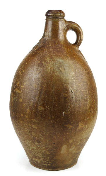 Krus, så kallat Bartmankrus, saltglaserat stengods, Tyskland, 16-1700-tal, h 41 cm