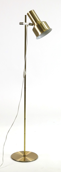 Okänd designer, golvlampa,mässing, höjd 126 cm