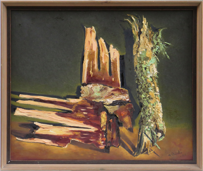 Qvarsebo, Michael, olja, 'Komposition', signerad och daterad 1969, 55 x 66 cm