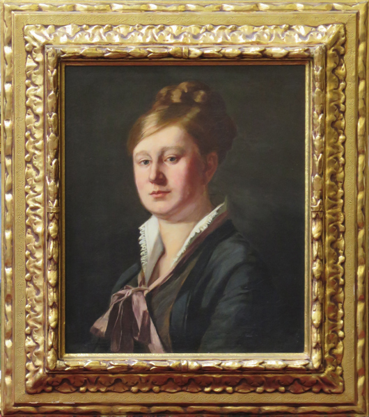 Hoffmann, Georg, olja, 1800-talets slut, kvinnoporträtt, a tergo signerad München, 60 x 50 cm_29794a_8db77bb7b4c0f6e_lg.jpeg