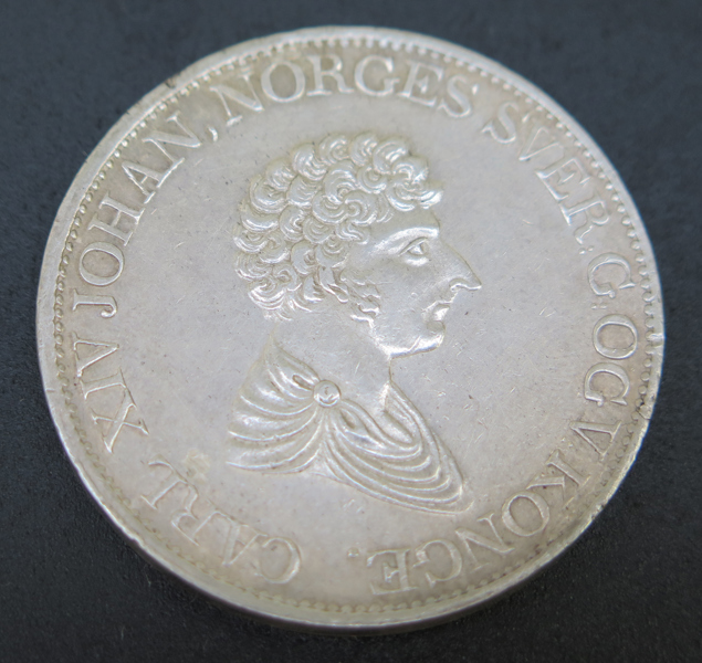Silvermynt, 1 Speciedaler (9 1/4 Stycken, 1 Mark Fin Silver) Karl XIV Johan, Norge 1835_29823a_8db7ba4bd9875fd_lg.jpeg
