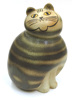 Larson, Lisa för Gustavsbergs K-Studio, figurin, glaserat stengods, sittande katt, "Mia Maxi",