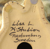 Larson, Lisa för Gustavsbergs K-Studio, figurin, glaserat stengods, sittande katt, "Mia Maxi",
