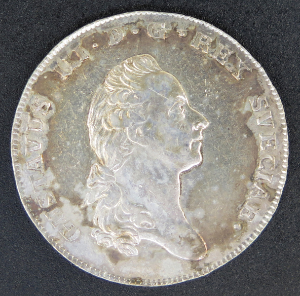 Silvermynt, 1 Riksdaler, 3 Daler silvermynt, Gustav III 1776