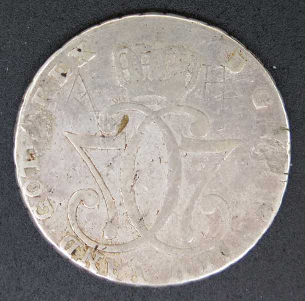 Silvermynt, Norge, 1 Speciedaler Christian 7 1777, Tönsberg 