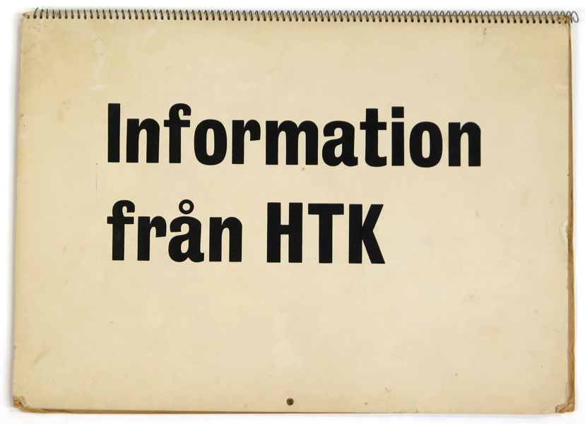 Blädderblock, "Information från högertrafikkommiten" 1967, 31 x 43 cm