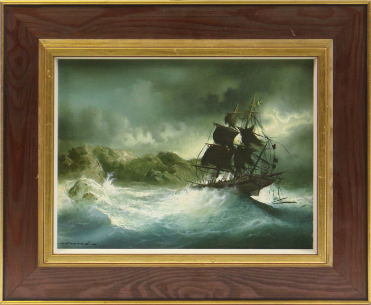 Öfverbeck, Henning, olja, skepp på stormande hav, signerad, 27 x 35 cm_30251a_lg.jpeg