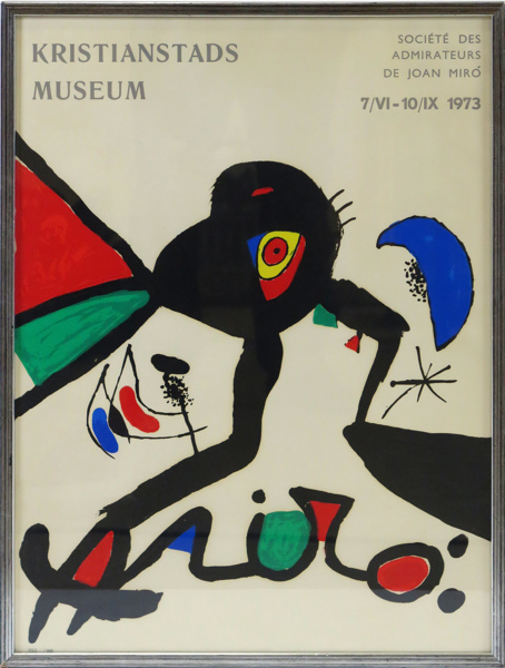 Miró, Joan , litografisk poster. Kristianstads museum 1973, stämpelnumrerad 862/900, 

_3127a_lg.jpeg