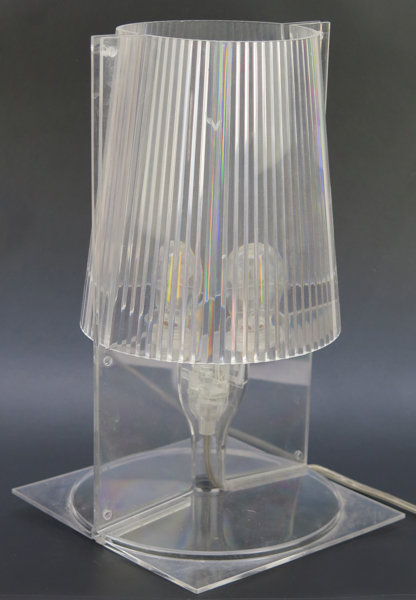 Laviani, Ferruccio för Kartell, bordslampa, plexiglas, ”Take”, h 31 cm