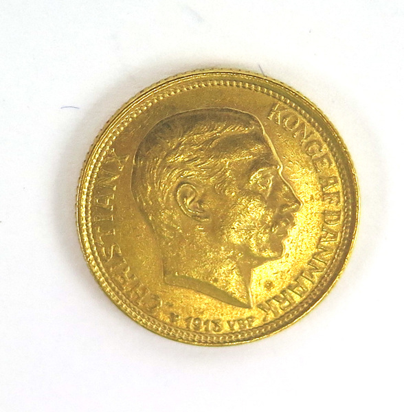 Guldmynt, Danmark, 10 kronor, Kristian X 1913, vikt 4,48 gr 900/1000 guld,_3208a_8d8653834ed8916_lg.jpeg