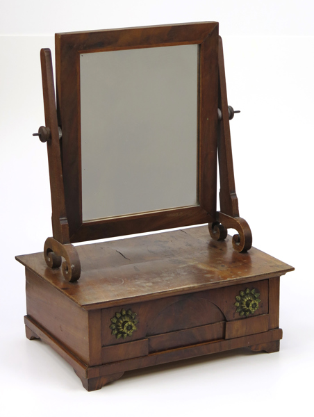 Lådspegel, mahogny, senempire, 1800-talets 1 hälft, låda i sarg, höjd 42 cm_33401a_8dbda04a34cbc5c_lg.jpeg