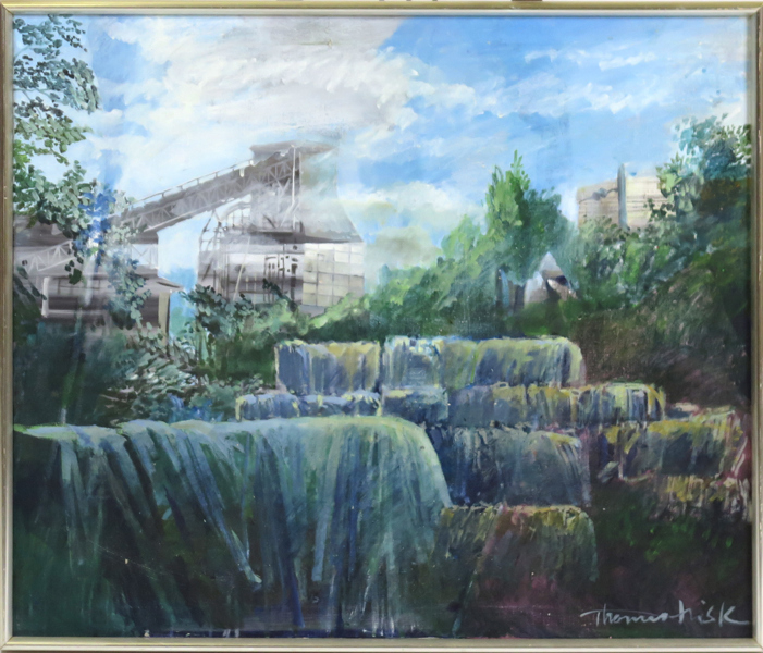 Frisk, Thomas, olja, "Cementfabriken", signerad, 62 x 72 cm_33550a_8dbe1267575eb38_lg.jpeg