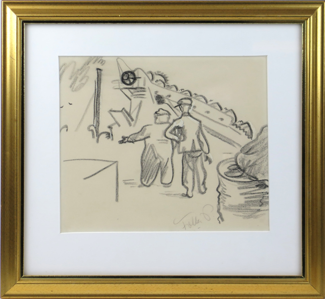 Persson, Folke, teckning, "Backlund och Stoltz", signerad, synlig pappersstorlek 20 x 24 cm_33583a_8dbe1fdd718b775_lg.jpeg
