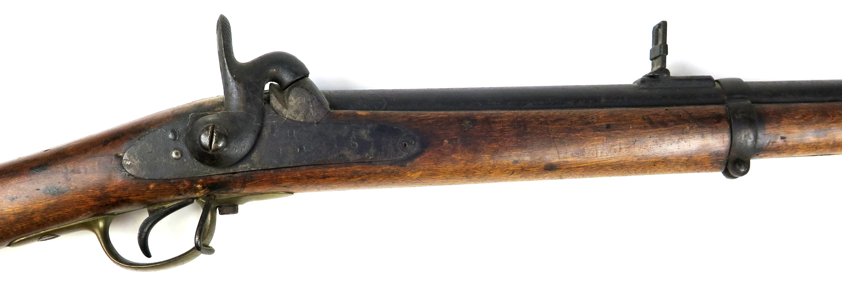 Slaglåsgevär, M/1860 (Wredes modell), Husqvarna, nummeridentisk 11113, piplängd 95 cm, räfflad pipa, l 140 cm, senare laddstake_33616a_8dbe2c65c6dbfd8_lg.jpeg