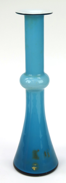 Lütken, Per/Holmgren, Christer för Kastrup-Holmegaard, vas, glas, "Carnaby", design 1968, dekor i blått överfång, spår av etikett, h 32 cm_33797a_8dbe83167d465f9_lg.jpeg