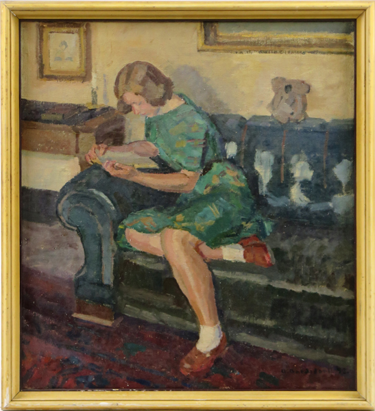 Bresdorff, Axel, olja, interiör med läsande flicka, signerad och daterad -43, 71 x 64 cm_33813a_lg.jpeg