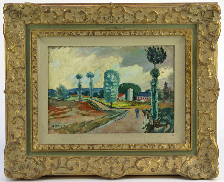 Detthow, Erik, olja, "Landskap från Cologne, Gers, Sydfrankrike, signerad, 17 x 24 cm_34272a_lg.jpeg