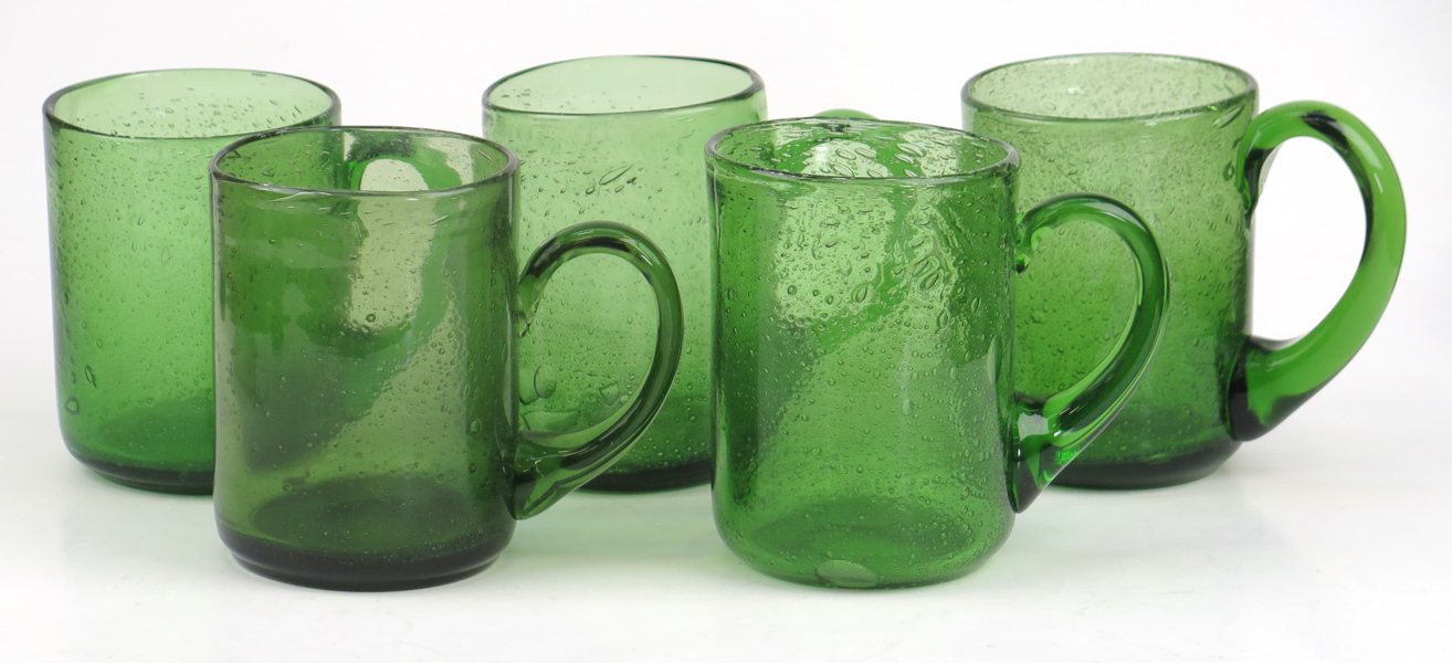 Höglund, Erik för Boda, ölstop, 5 st, grön glasmassa, höjd ca 11 cm_34534a_8dbf4c1d61152bc_lg.jpeg