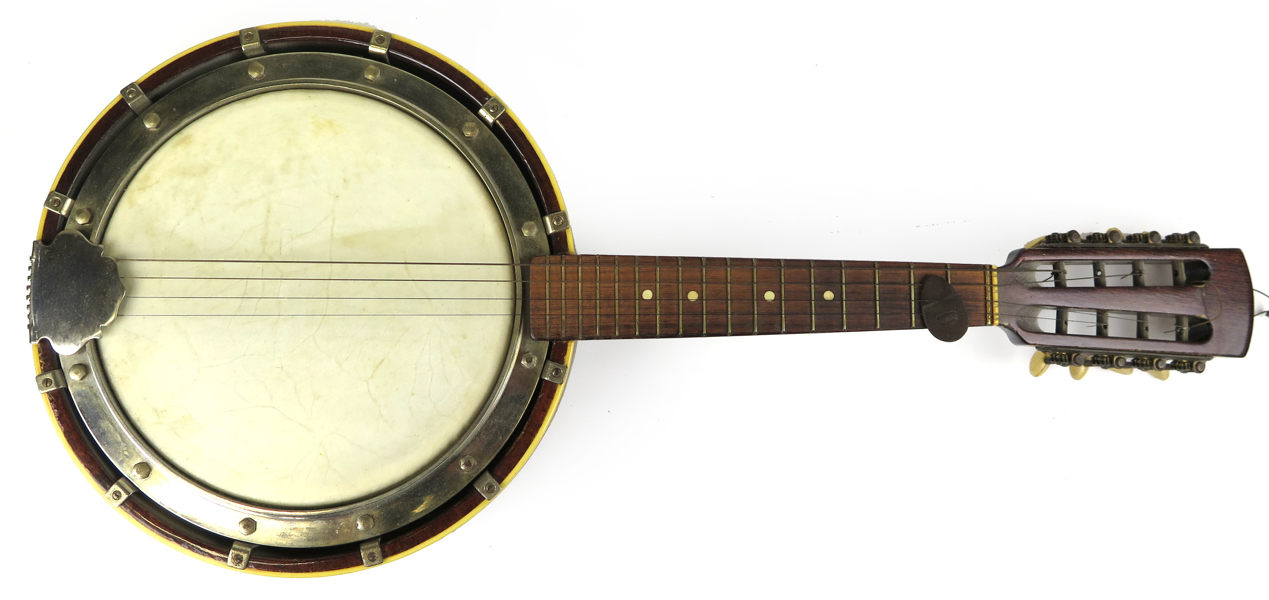 Banjo, palisander, 1900-talets mitt eller 2 hälft, Lahava (?), l 60 cm