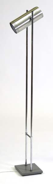 Hammerbord, Jo för Fog & Mørup, golvlampa, järn, stål och aluminium, "Trombone", design 1968, h 135 cm, smärre bucklor