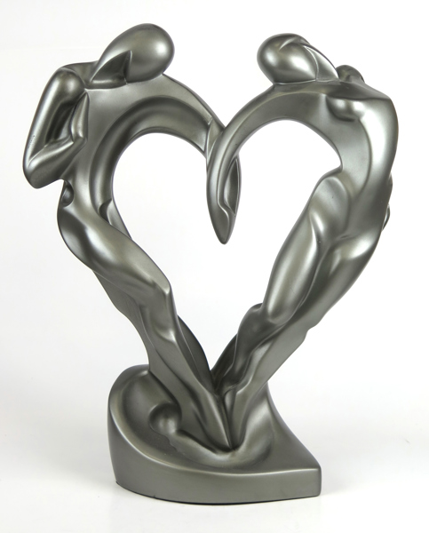 Danel, Alexander för Austin Inc, skulptur, konstmassa, "Soulmates", signerad, h 43 cm