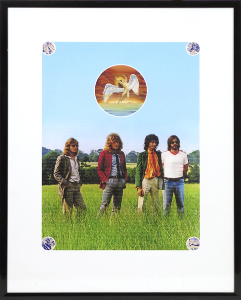 Poster, Led zeppelin, Swan song album, synlig pappersstorlek 84 x 65 cm